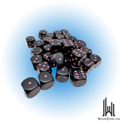 OPAQUE 12D6 BLACK/PINK 12MM